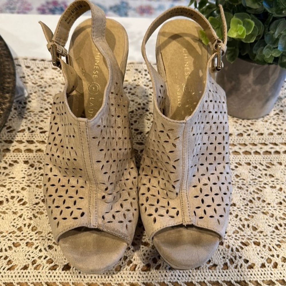 Chinese Laundry Suede Espadrilles 6